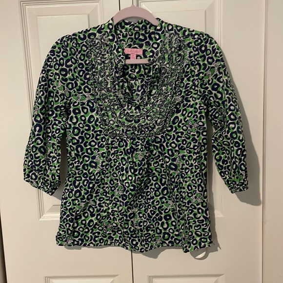 Lilly Pulitzer Cheetah Top - Picture 1 of 5